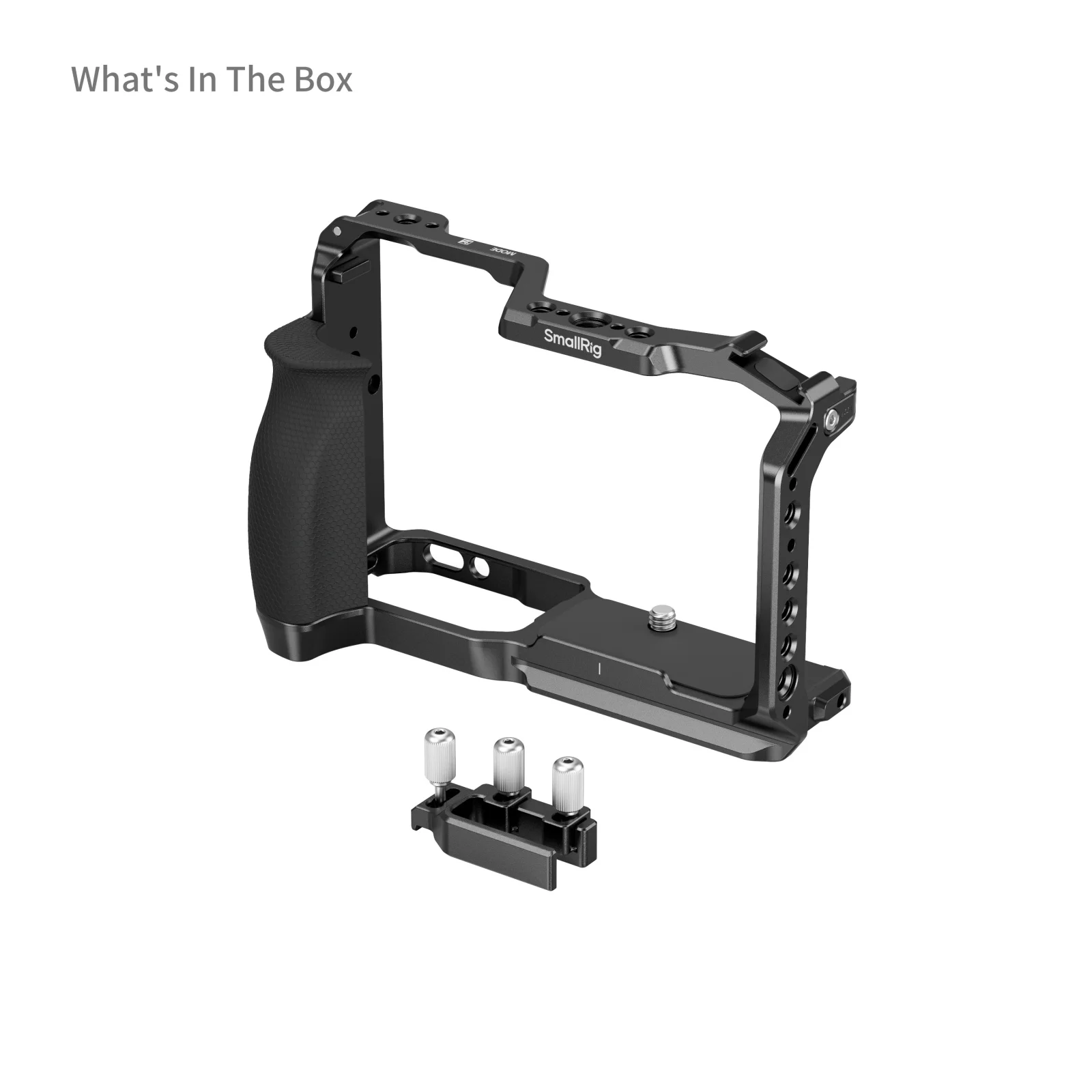 ZR Camera Cage for Nikon ZR, w Cable Clamp Silicone Handle Built-in Arca-Swiss Q