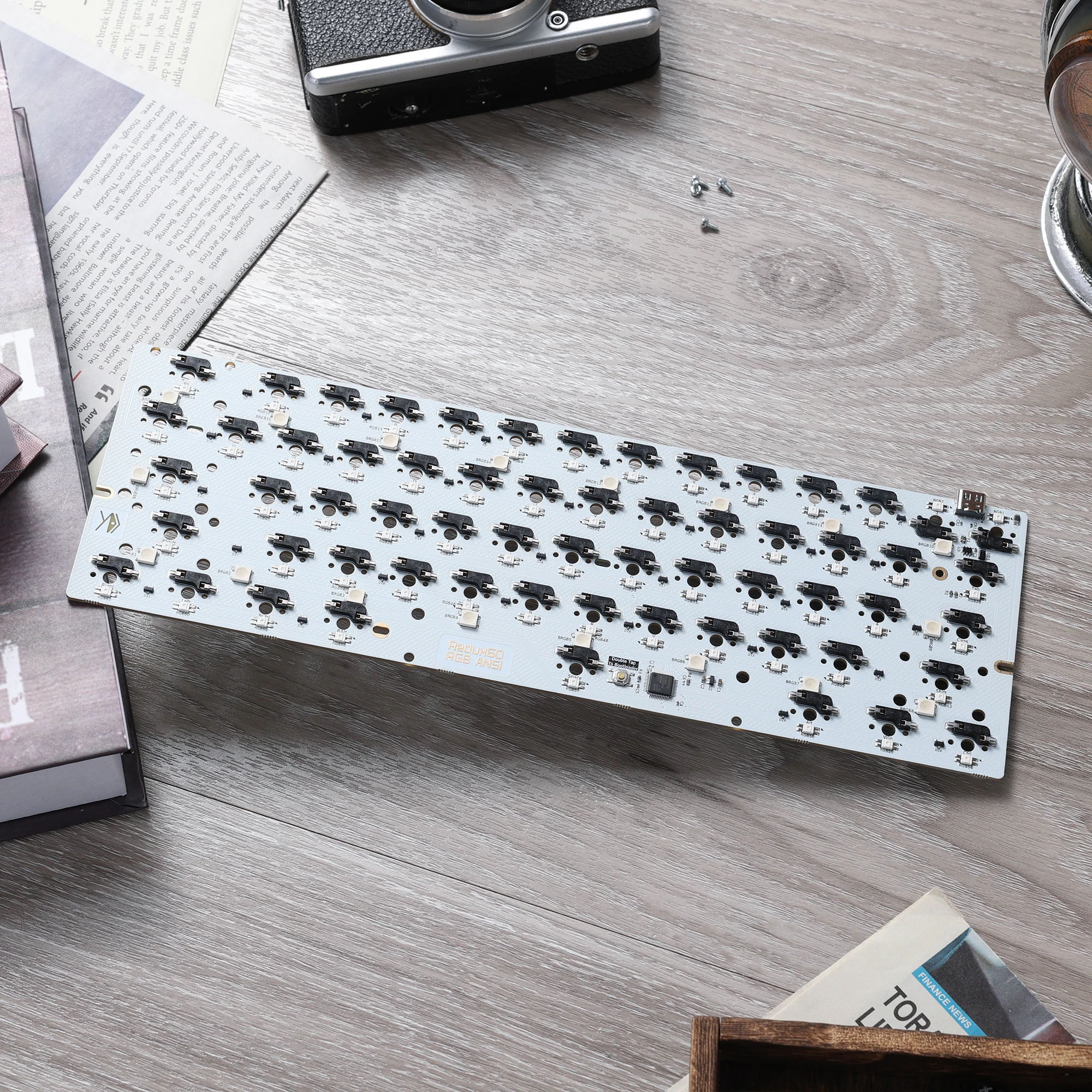 キーボード HM Xu PCB kit (HM66) Tofu 60 Redux jade TOFU60 Redux Kit with hotswap PCB - AliExpress