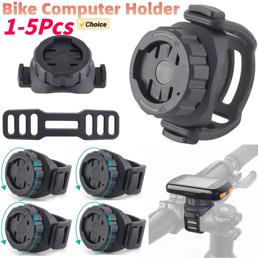 Bike Handlebar Computer Holder Multifunctional Bicycle Computer Mount 360° Rotation MTB Road Bike Stopwatch Bracket for Garmin