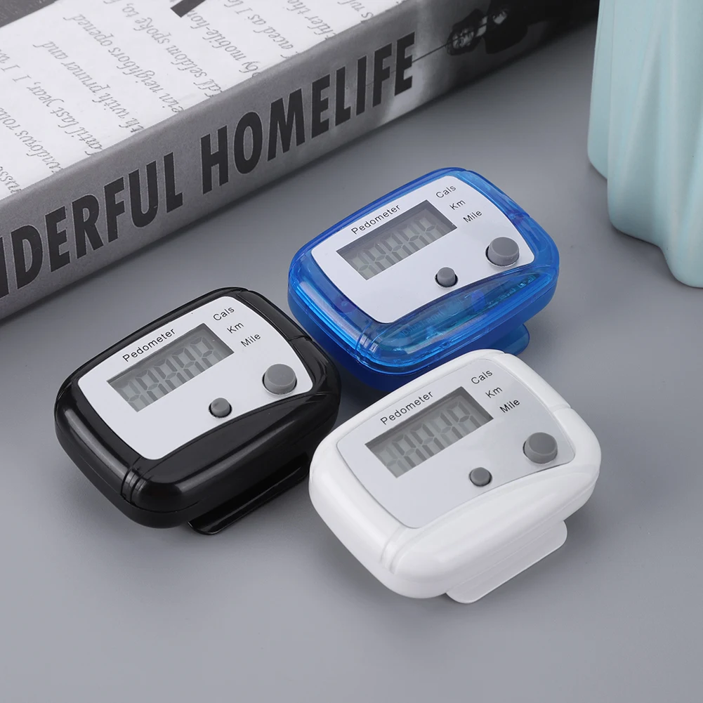 Walking Pedometer Clip On Step Counter Multi-Function Electronic Pedometer Mile Kilometer Calorie Calculation Outdoor Sports 3d pedometer