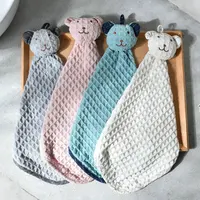 Small Waffle Hand Towels Kitchen Strong Absorbent Rag Bathroom Hotel Restaurant Kindergarten Face Towel Kitchen Supplies 2