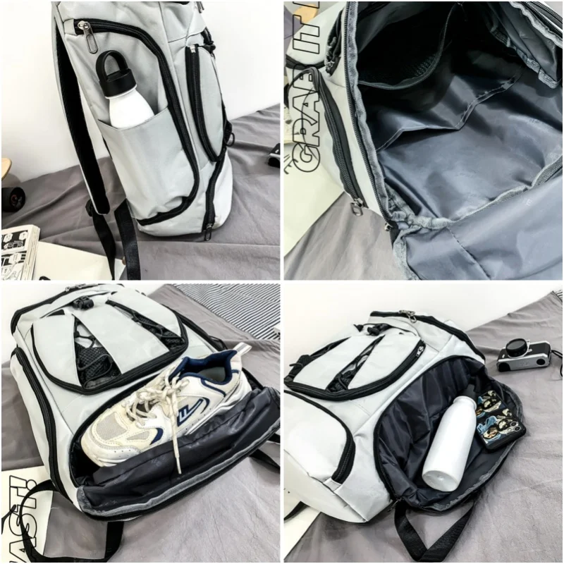 Large Basketball Training Backpack Outdoor Sports Bag With Basketball Pocket Multifunctional Travel Bag with Shoe Compartment