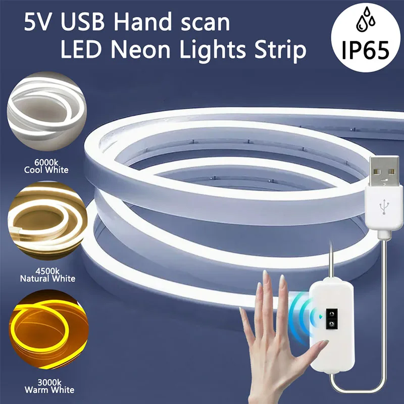 DIY Neon LED Strip Lights with Gesture Control — Best neon-look accent strip