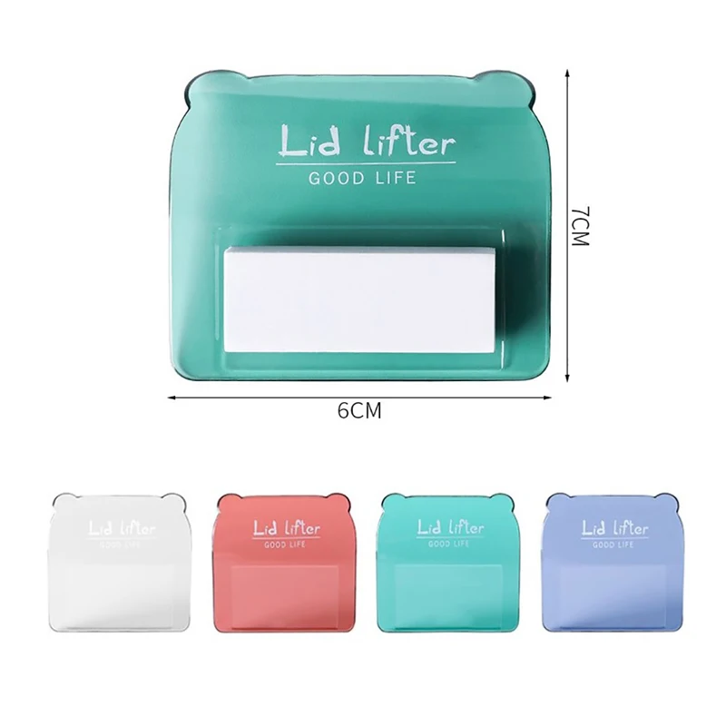 Portable Nordic Transparent Toilet Seat Lifter Avoid Touching Lid Handle WC Accessories toilet seat accessories
