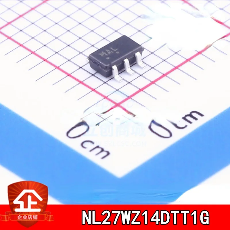 

10 шт. новая и оригинальная трафаретная печать NL27WZ14DTT1G: MA * SOT23-6 Logic IC NL27WZ14DTT1G SOT-23-6 MA *