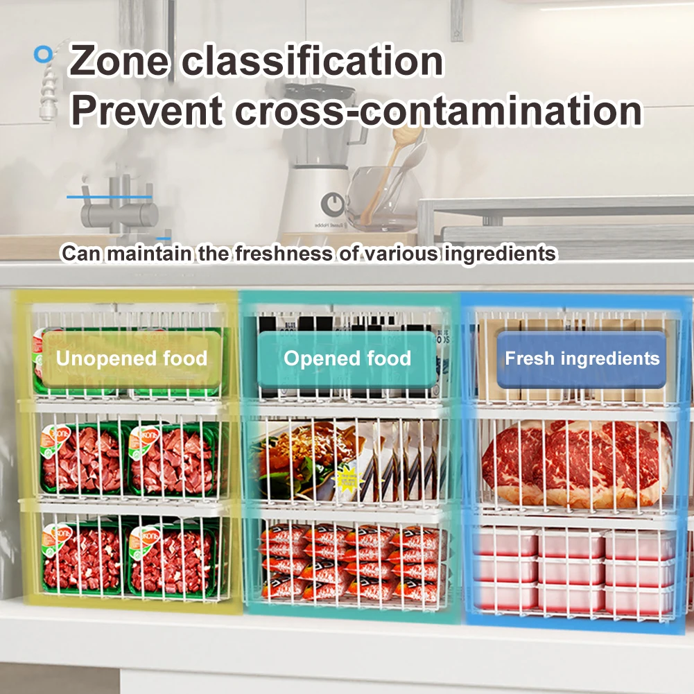 Stackable Wire Baskets Iron Multi Purpose Storage