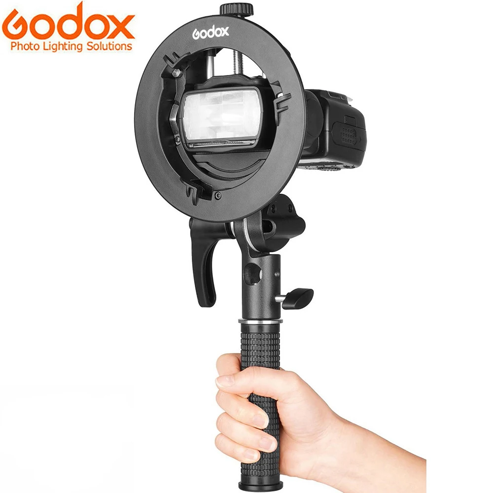 S2 Bowens Mount Flash S-type Holder Bracket Handheld Grip for V1 V860II AD200 A