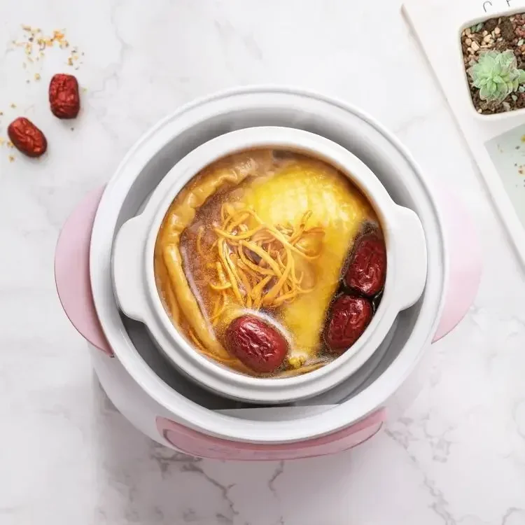Electric cooking pot Slow Cooker Food Steamer Ceramic Pot Multifunction BirdNest Soup Stew Pregnant Tonic Baby Supplement Heater
