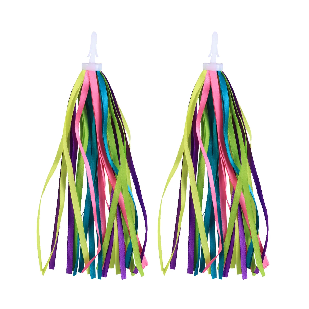 

1 Pair Tassel Ribbon Scooter Bike Handlebar Streamer Grips Tassel Girl Bike Decoration Bike Accessories for Toddler Children (