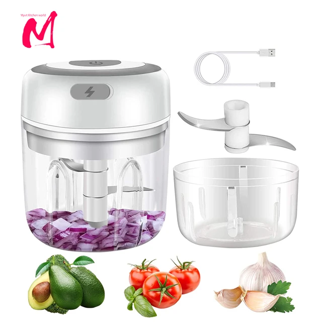 Electric Kitchen Food Chopper Mini Garlic Masher crusher USB Portable Meat Grinder Vegetable Chopper for Kitchen Gadgets 1