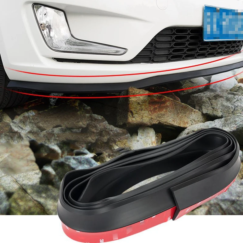 Universal Car Front Bumper Lip Skirt Protection and Decoration Kit