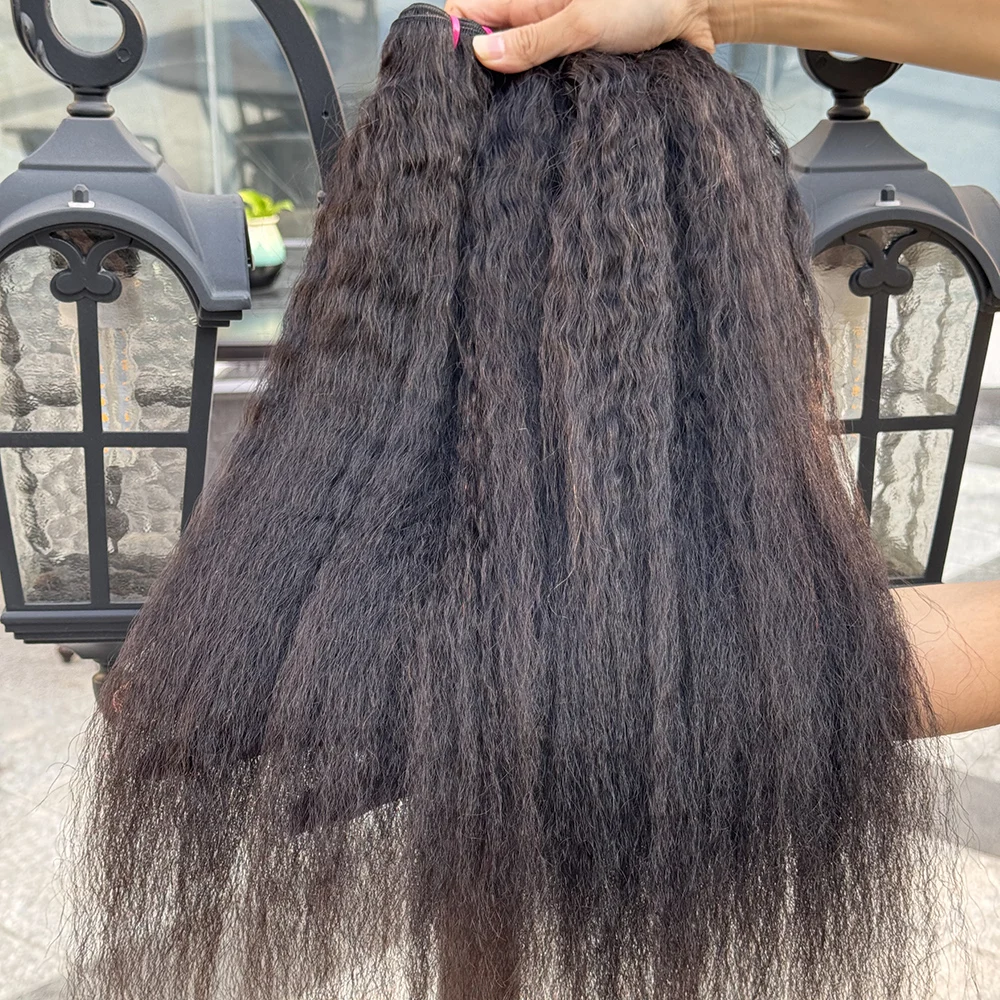 8-30 Inch Yaki Straight 100% Human Hair Bundles Kinky Straight Hair Bundles Weave Human Hair Extension 100g/Bundle