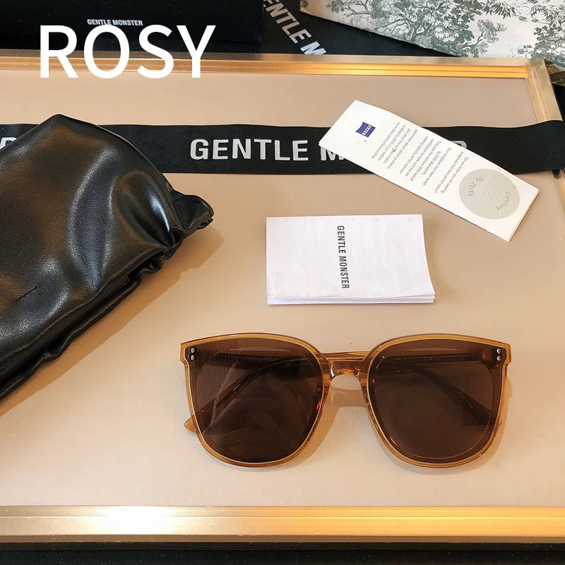raybans women Gentle Monster Sunglasses For Men Women 2021 Vintage Luxury Brand Designer Trending ROSY UV400 Acetate Black GM Sun Glasses black sunglasses women
