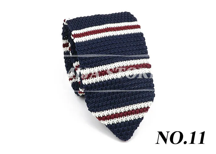 Spitze gestrickte Krawatte für Herren, einfarbig, gestreift, warm, britischer Gentleman-Hals, Geschenke für Männer, klassische gewebte Designer-Krawatte für den täglichen Gebrauch – Detail 14