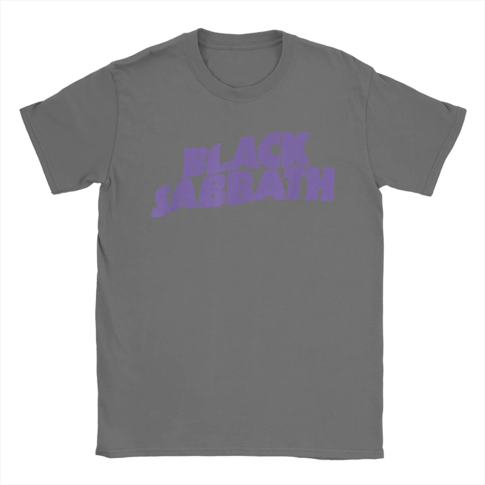 Vintage Inspired Black Sabbath Graphic Tee - Purple Logo, 100% Cotton Leisure Shirt