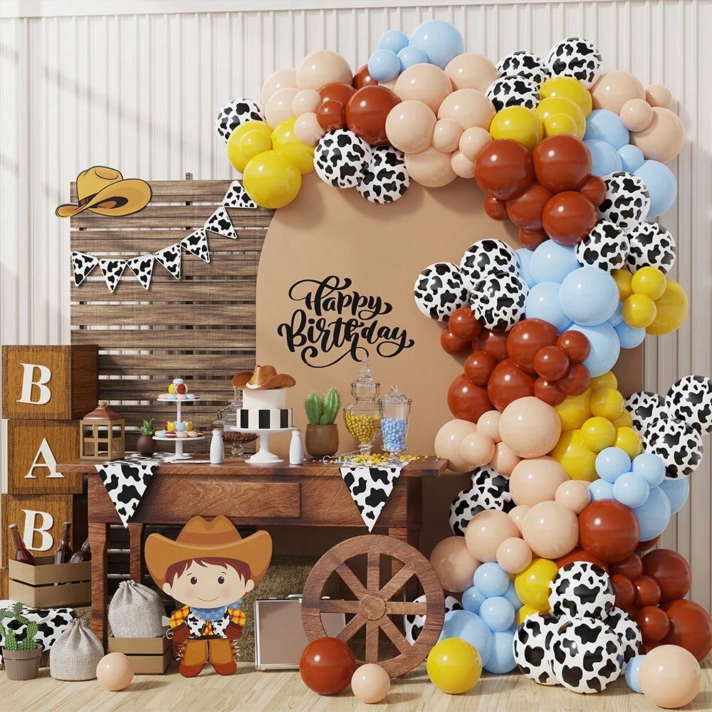 Decoraci-n-de-fiesta-de-vaquero-occidental-para-ni-os-globos-de-l-tex