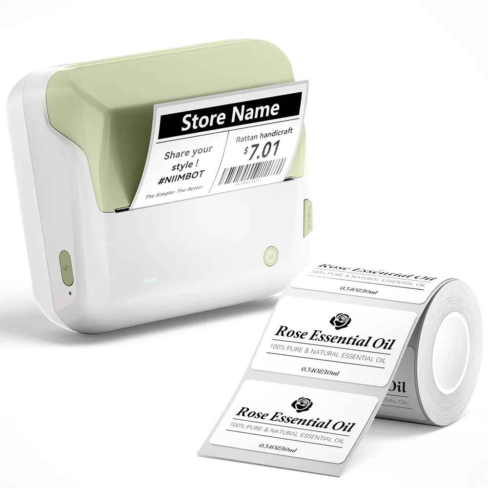 NIIMBOT B4 Thermal Label Printer Bluetooth 20-110mm Barcode Sticker Maker