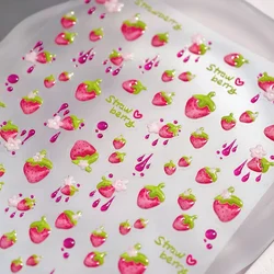 Vibrant Kawaii Apple Nail Art Stickers - Sweet & Cute Self - Adhesive Decals (M1067)