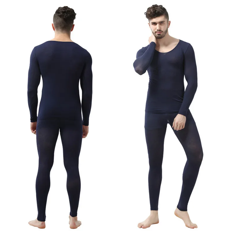 Thermal Underwear Winter 37 Degree Constant Temperature for Men Ultrathin Elastic Seamless Long