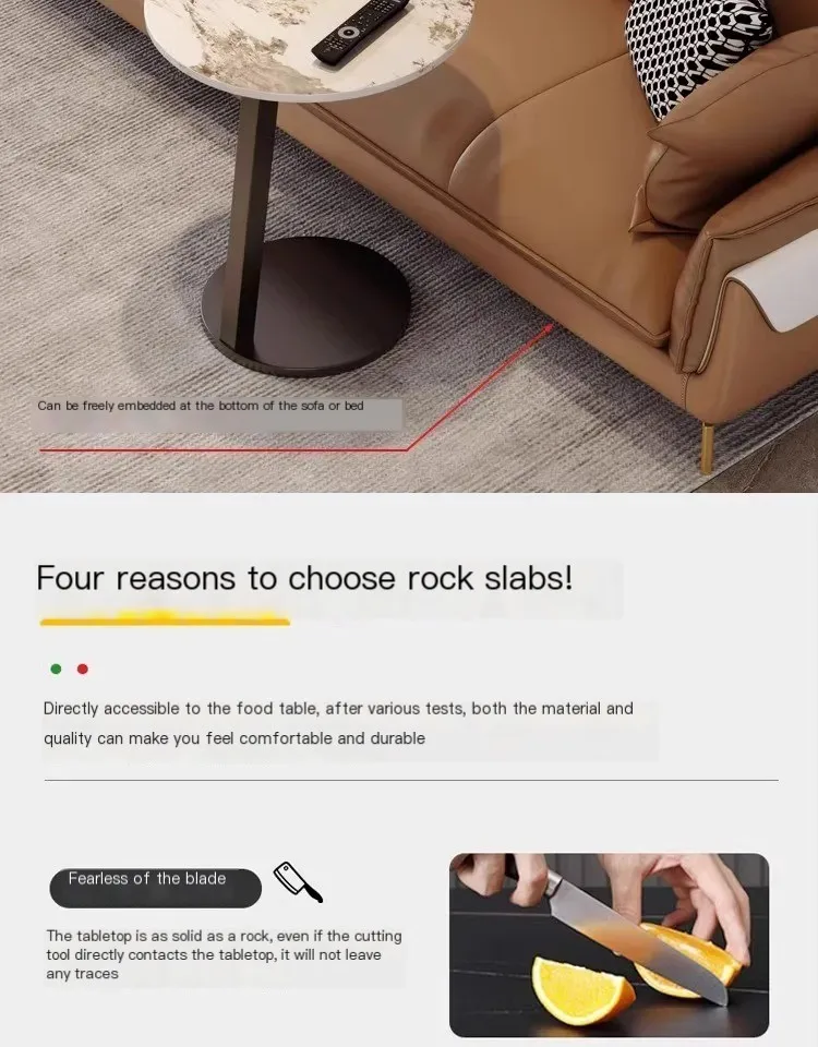 Description Picture 4 of itemMarble Mini Coffee Tables Sofa Removable Designer Round Coffee Tables Sofa Side Interior Mesas De Jantar Bauhaus Furniture WZ