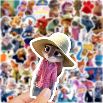 55 pz/set nuovo cartone animato Zootopia 2 adesivo telefono fai da te laptop bagagli skateboard graffiti decalcomanie divertimento per adesivi per feste