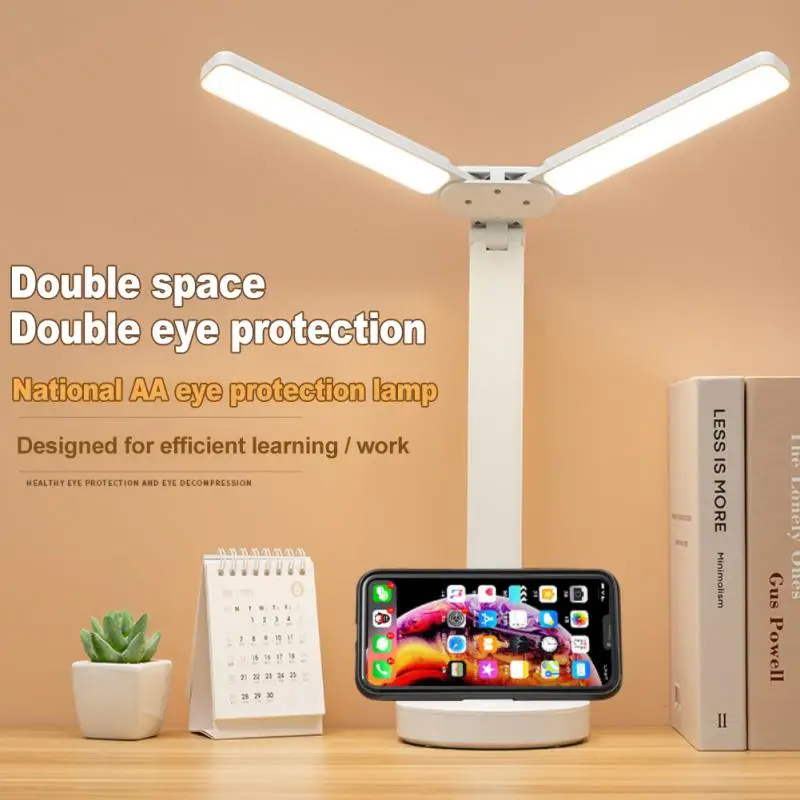 

Rechargeable Table Lamp Foldable Desk Lamp White portable table lamp Touch Dimming Eye Protection Night Lights LED Table Lamp
