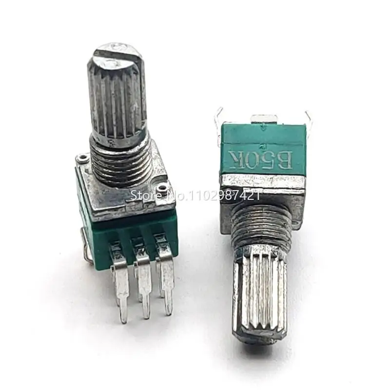 10 Potenziometri Doppi RK097G 50K (B50K) - 15mm, 6 Pin, Per Circuiti Audio - Foto 9