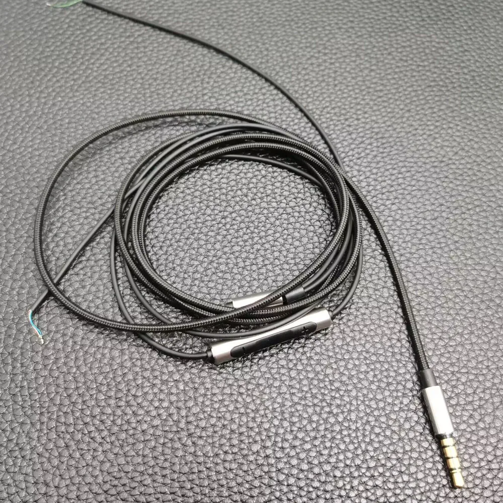 Upgrade Repair Headphone Cable for ATH- FC707 ATH-FC700 ATH-SJ11 ATH-SJ1 DIY Replacement Cable Cord With Mic Remote