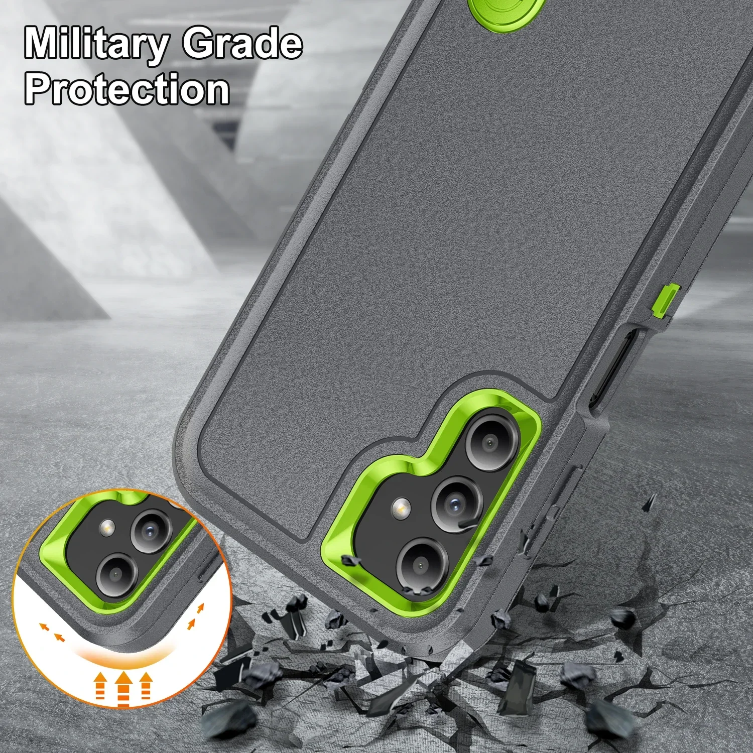 Rugged Military Grade Protective Kickstand Armor Case
