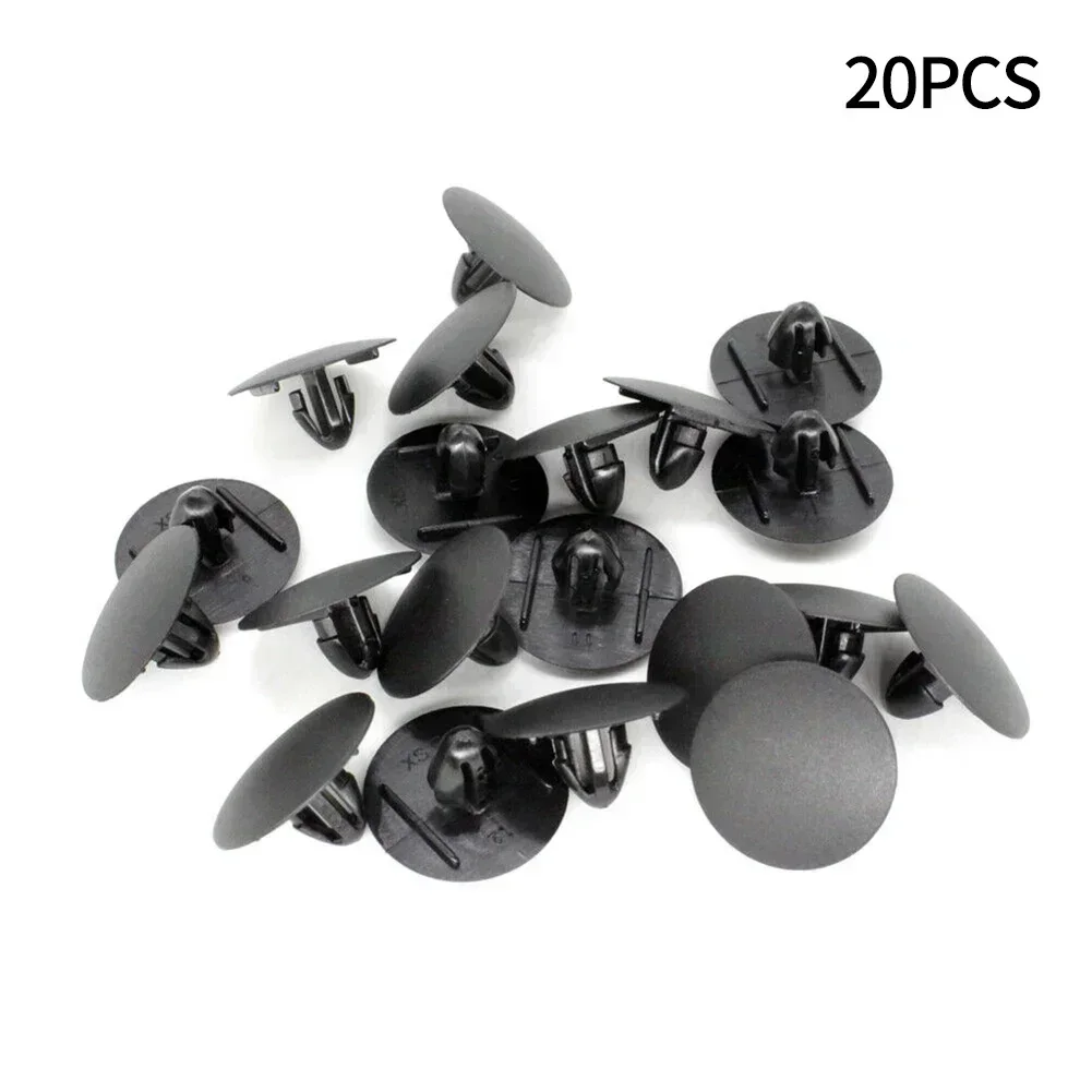 Part Clip 20pcs 12mm 25mm Diameter 90467-A0003 Black For Scion For Toyota Hood Insulator Insulation Pad Durable