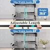 Over The Sink Dish Drying Rack, Adjustable (25.5 to 33.5 inch) 2 Tier Metal Steel Dish Drying Racks 3
