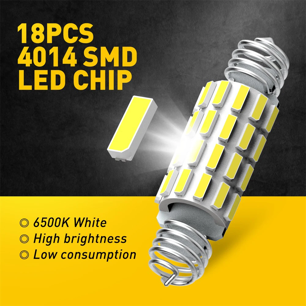 AUXITO 佺 LED ĵ   4014SMD 6500K ȭƮ ڵ ׸ ,   Ʈũ , C10W, 39mm, 41mm, 42mm, 2 