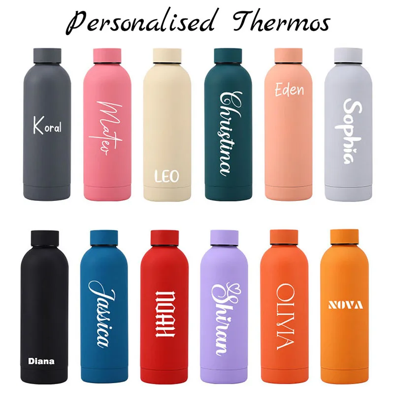 Custom Logo Large Vacuum Flask Stainless Steel Portable Thermos Outdoor Sports Water Bottle Travel Mug 500/750ml_voghion.com