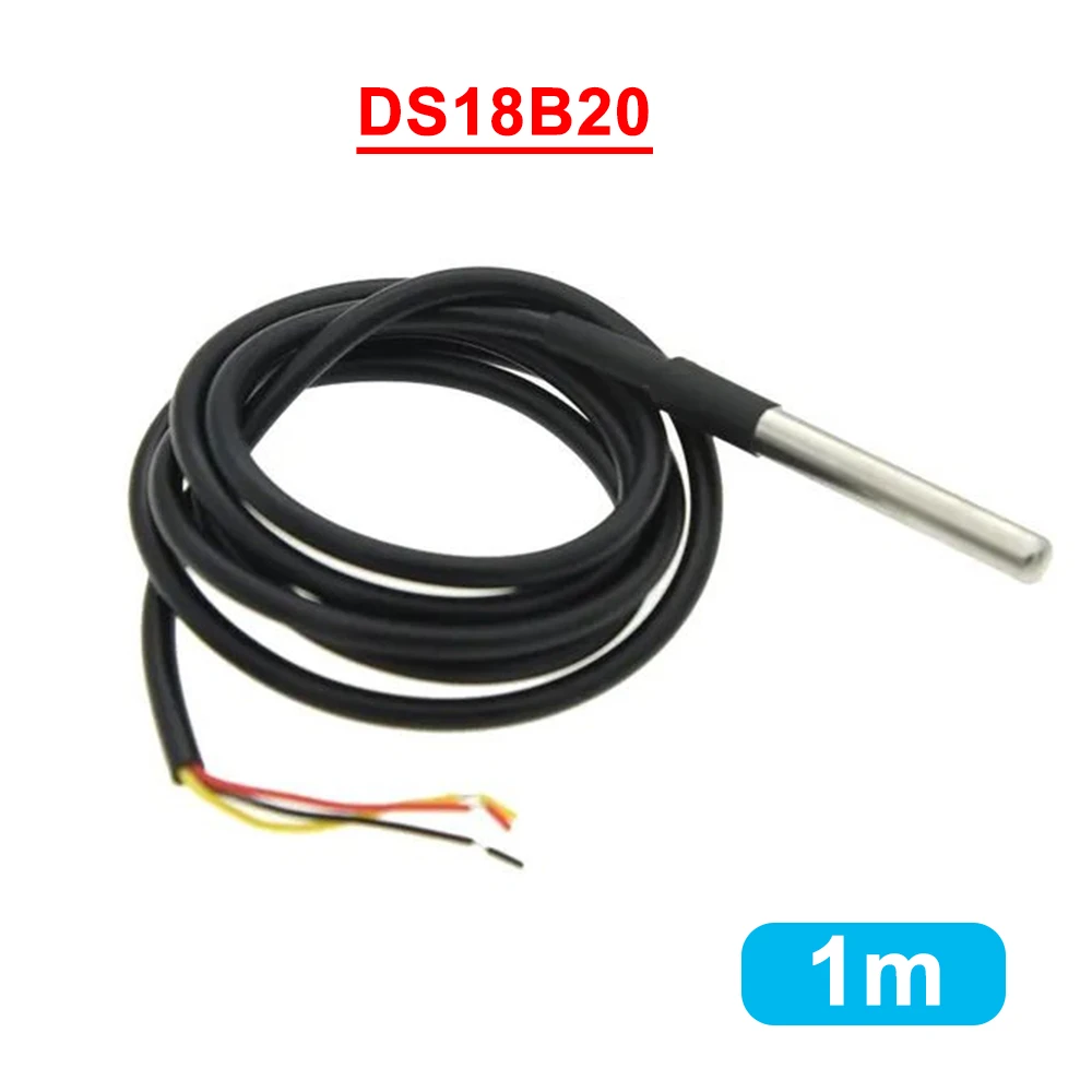 รูปสินค้า กันน้ํา 1 M ลวด NTC 10K 1% 3950 Thermistor Temperature Sensor Probe NTC Thermistor Temperature Sensor กันน้ําสาย