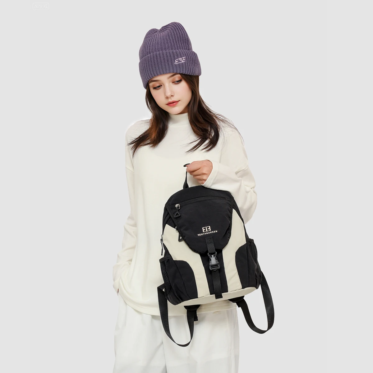 Outdoor Travel Small Backpack Women's New Lightweight Travel Mountaineering Bag Waterproof Backpack Ultra-Light Hiking Travel