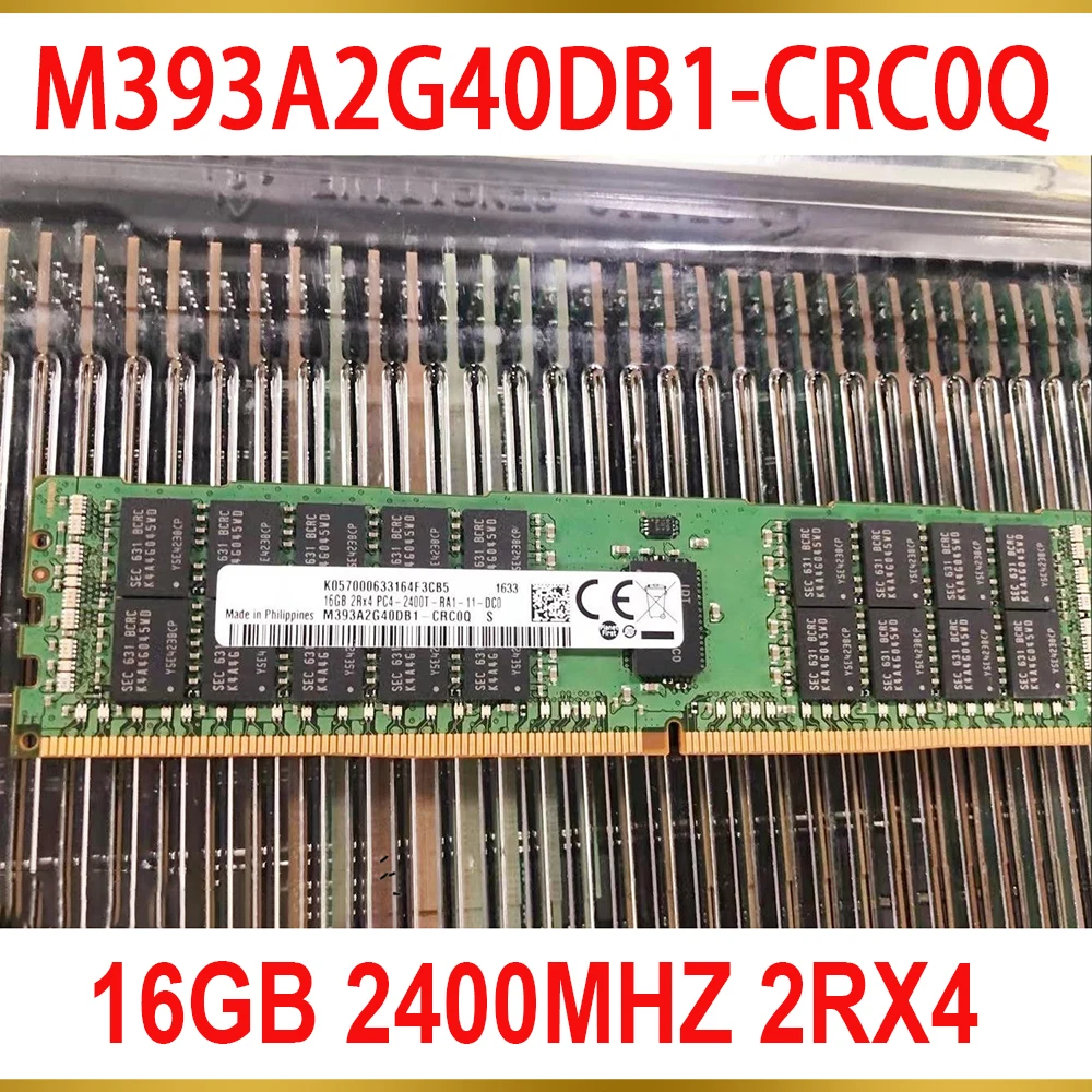 1Pcs RAM 16GB 2400MHZ 2RX4 PC4 19200 DDR4 2400 For Samsung Server Memory M393A2G40DB1 CRC0Q
