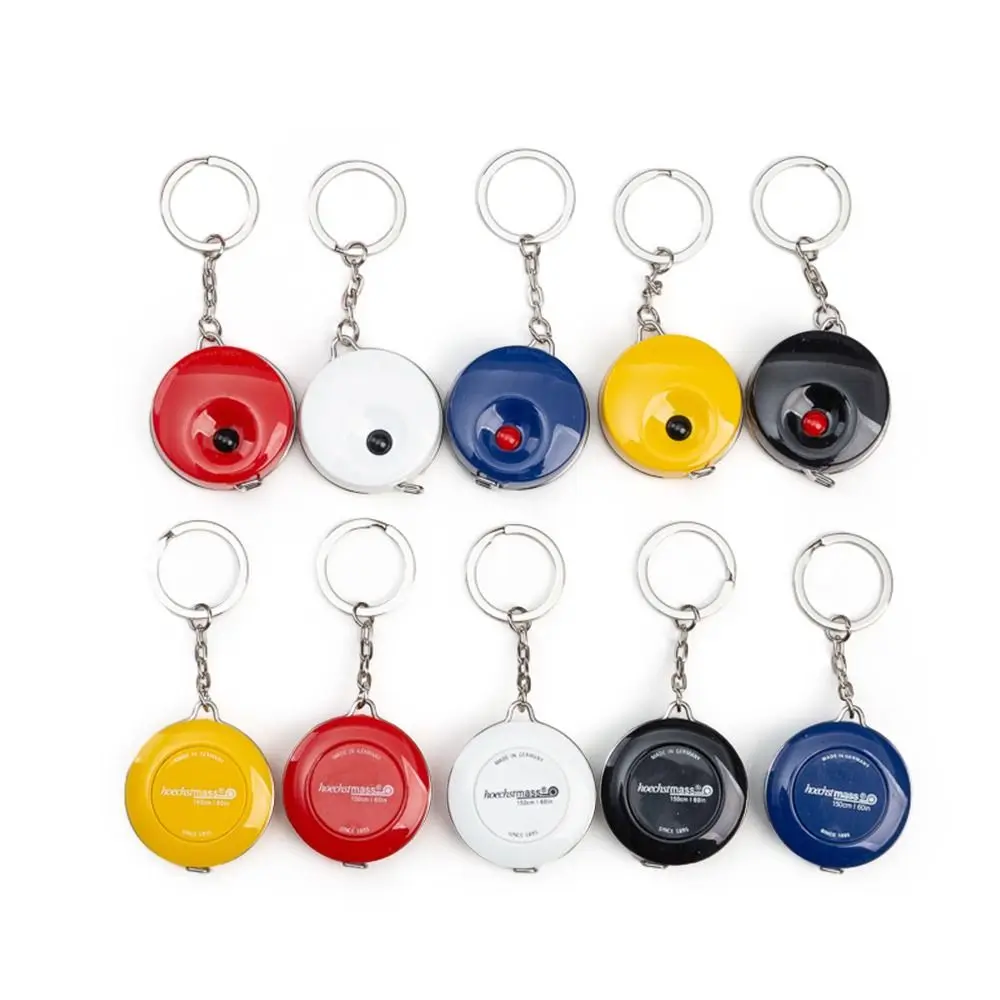 Tape Measure 150/60Inch Keychain Portable Retractable Mini ABS Plastic Centimeter Inch Roll