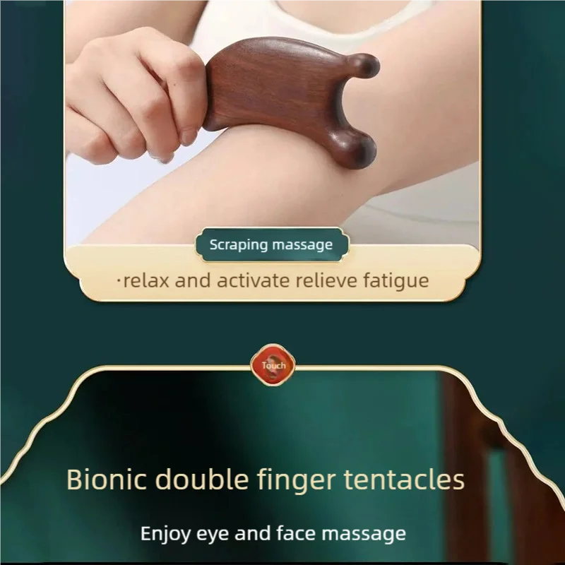 Nose Scraping Tool Wooden Face Massager Portable Scraping Face Slimming Lifting Tendons Shave Face Board Body Massage Tool
