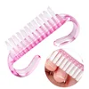 Heallor 5/10Pcs Acrylic Nail Brush 4 Color Nail Art Manicure Pedicure Soft Remove Dust Plastic Cleaning Nail Brushes File Tools 2