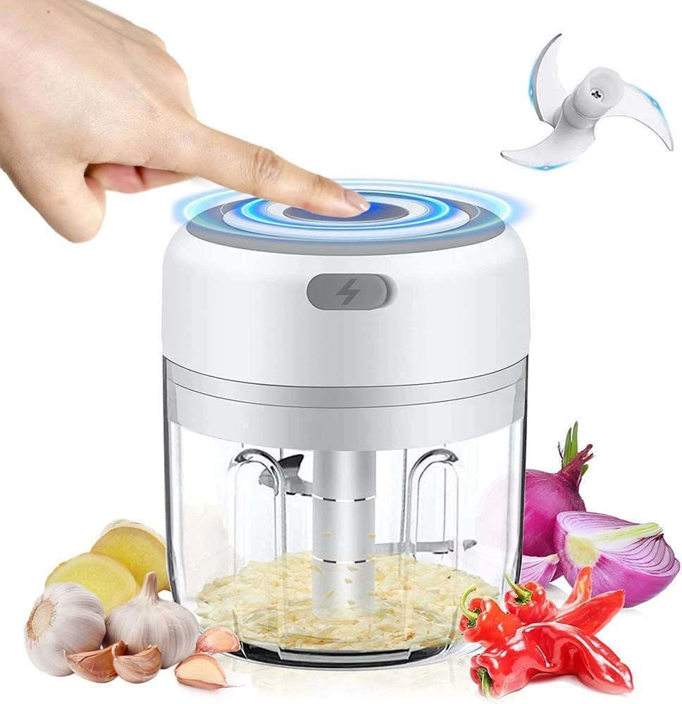 Mini Garlic Chopper Electric Powerful Garlic Mincer Onion Chopper