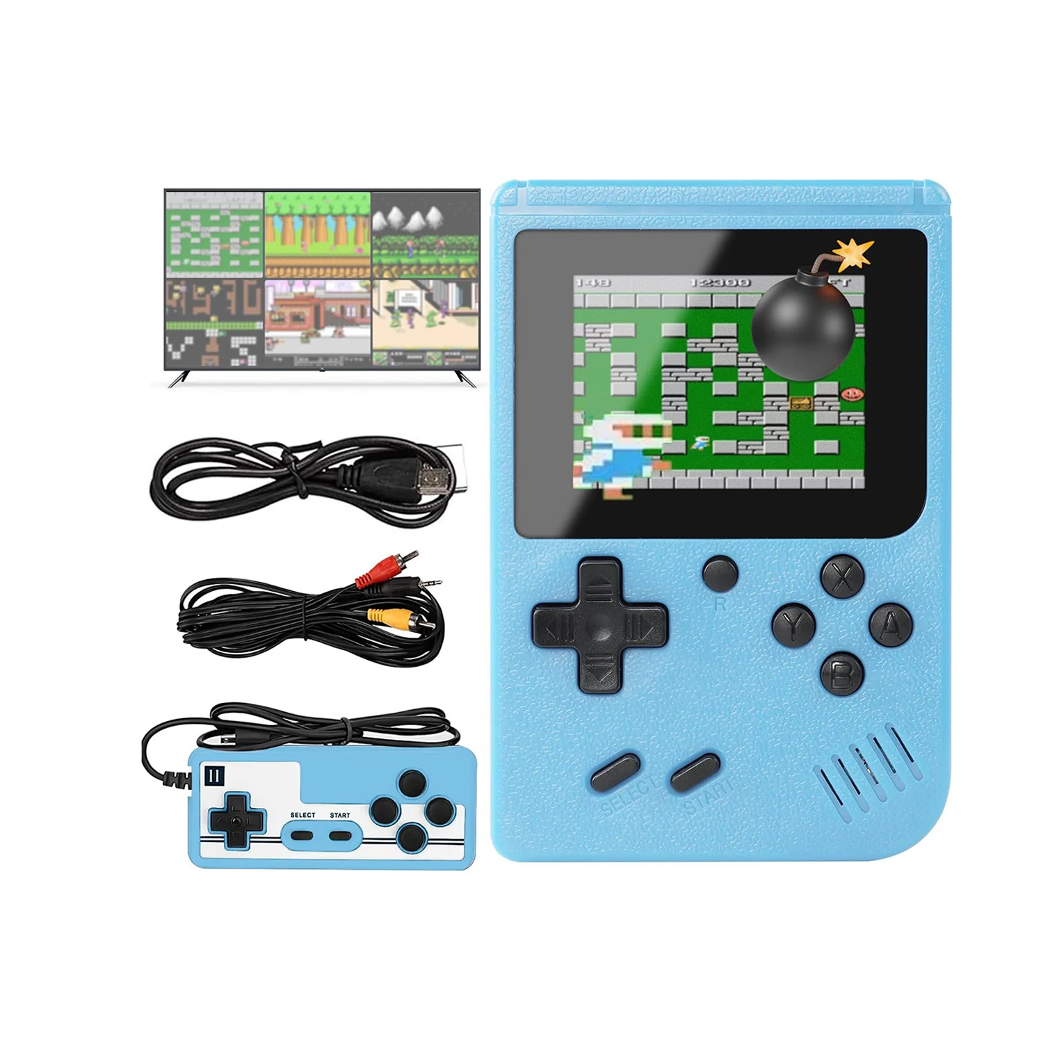 Consola de juegos portátil con pantalla a todo color de 2,4 pulgadas