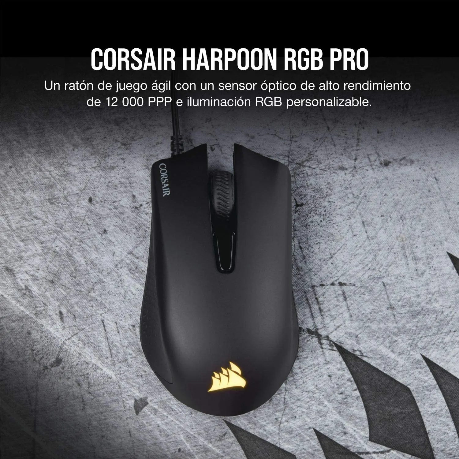 Corsair Harpoon PRO RGB, FPS/MOBA Optical Gaming Mouse 12000 DPI Optical  Sensor, 6 Programmable Buttons-Black - AliExpress