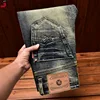High-End Motorcycle Jeans Men's Autumn Washed-out Vintage Nostalgic Fall Slim Fit Straight Stretch Denim Long Pants 2