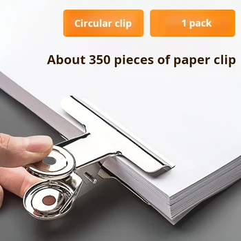 Raccoglitori metallici multifunzionali in acciaio inossidabile da 6 pezzi Raccoglitori di carta Raccoglitori resistenti Forniture di cancelleria per la casa per ufficio scolastico