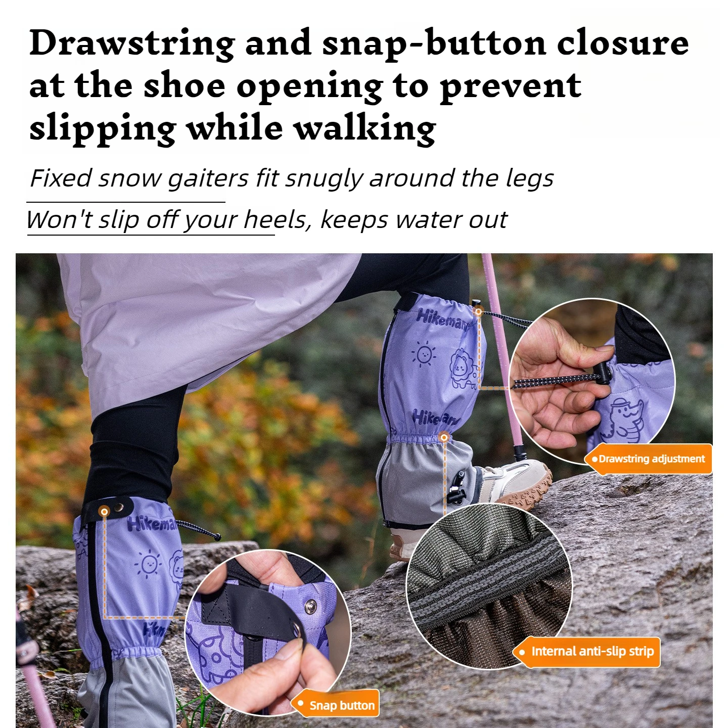 Kids Adjustable Gaiters 4