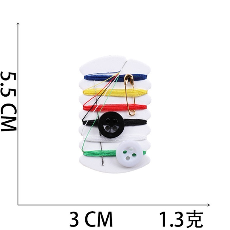 5pcs Mini Portable Sewing Kit Needle Thread Button Pin Travel Household Tools Hand Sewing Bag for Travel Hotel Supplies
