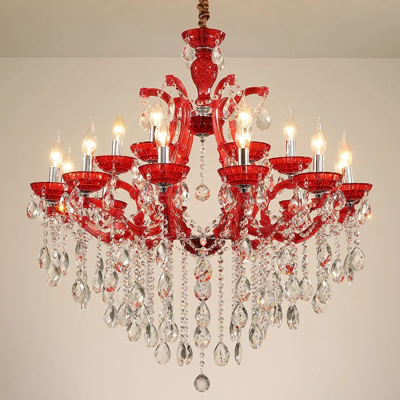 

Living Room Gorgeous Crystal Chandelier Dining Room Bedroomhanging Lamp Pink Girl Princess Beauty Glosses Ceiling Chandeliers