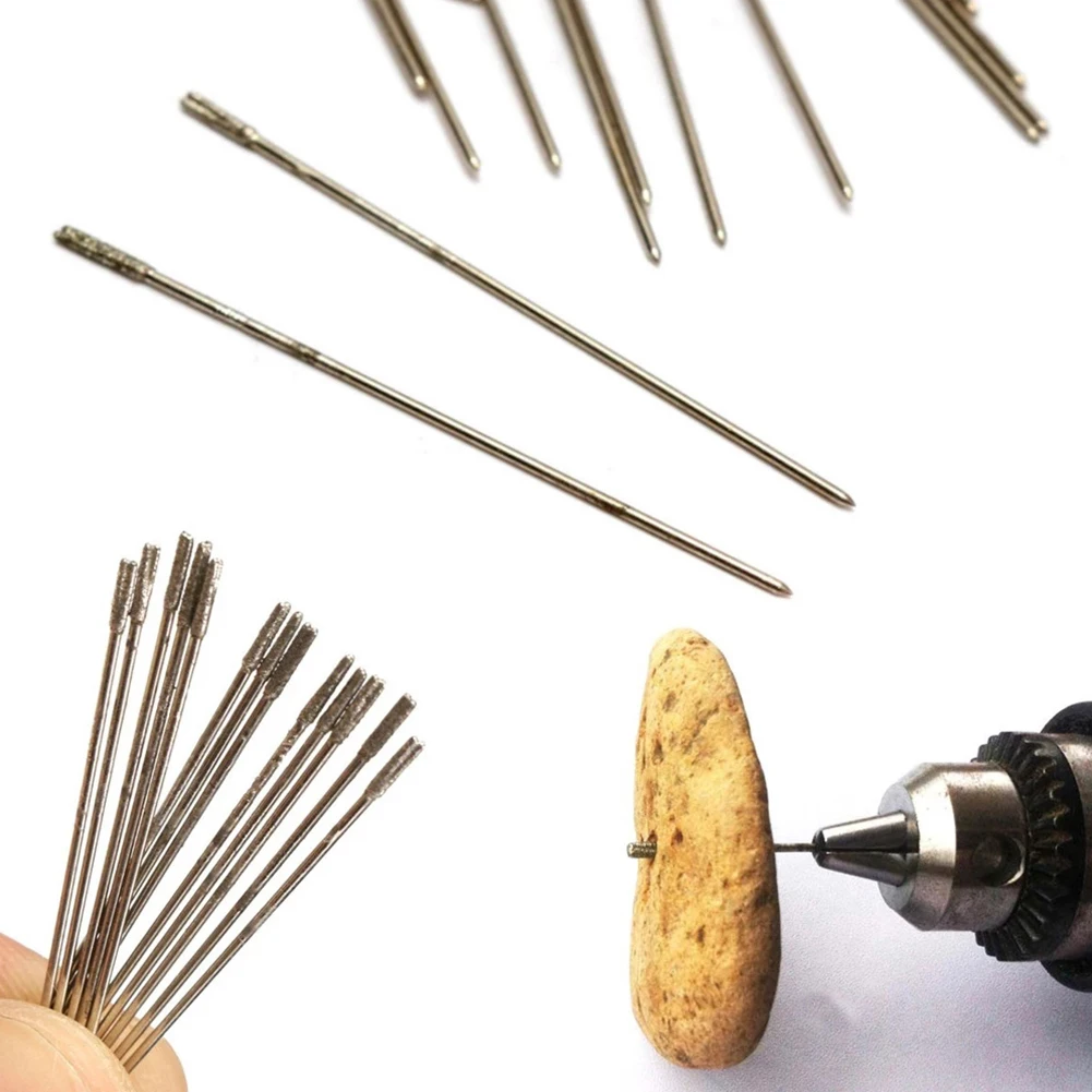 

Lapidary Drill Bits Get Flawless Drilling Results with These High Quality 1mm Diamond Coated Lapidary Drill Bits Set of 20