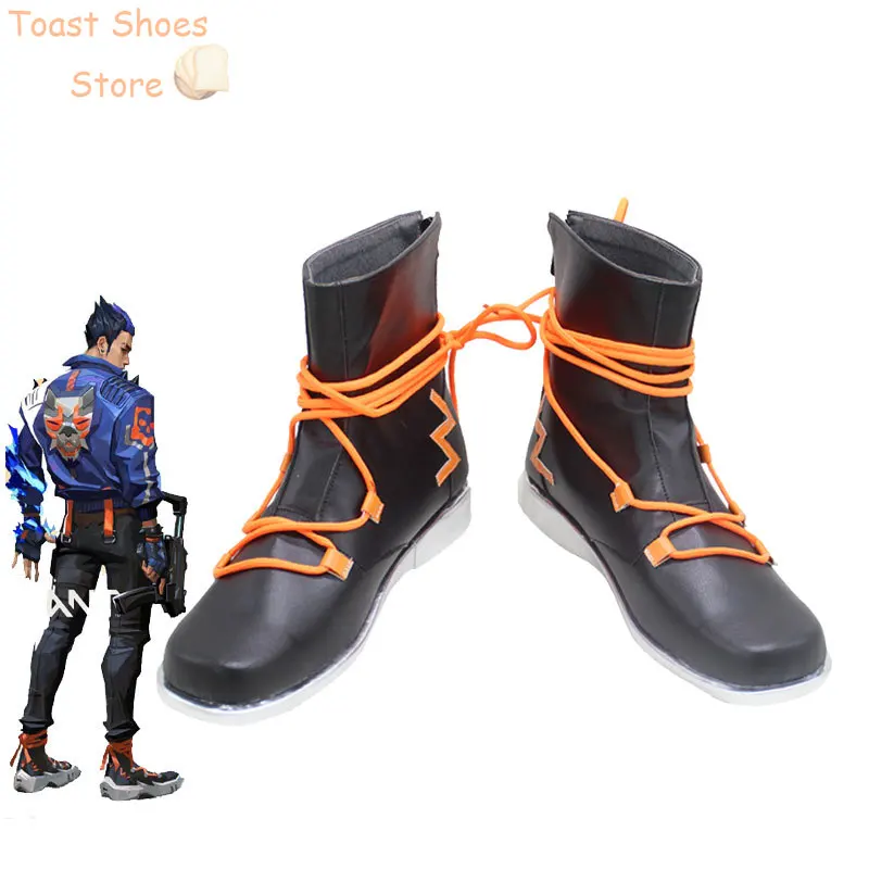 

Yoru Cosplay Shoes Game Valorant Cosplay Prop Halloween Carnival Boots PU Leather Shoes Costume Prop