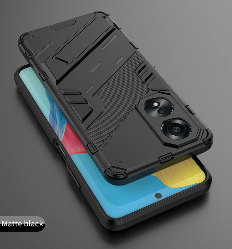 Fundas Voor OPPO A18 A38 A58 A78 4G Case Bumper Shockproof Armor Beschermende Terug Coque voor Realme C51 c53 C55 Telefoon Cover_voghion.com